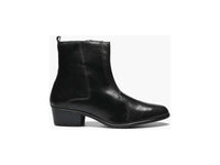 Men's Stacy Adams Santos Side Zip Boot Soft Leather Black 24855-001
