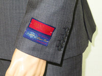 Men MANTONI Suit 100% Wool Classic Pinstripe 2 Button Regular Fit M87184-3 Gray