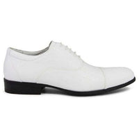 Tuxedo Prom Shoes Stacy Adams Mens Gala Shinny White Patent Leather 24998-122
