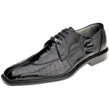 Belvedere Men Siena Dress Exotic shoes Formal Genuine Ostrich Leather 1463 black