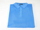 Men PRINCELY Soft Merinos Wool Sweater Knits Lightweight Polo 1011-40 Sky Blue