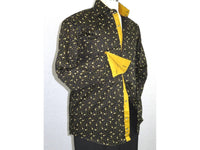 Men Shirt J.Valintin Turkey Usa Egyptian Cotton Axxess Style 2Z50-06 Black