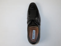 Men's Shoes Steve Madden Soft Leather upper Buckle Strap Covet Black