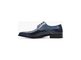 Stacy Adams Plaza Modified Cap Toe Oxford Shoes Leather Blue Multi 25608-460