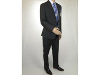 Men RALPH LAUREN Suit Wool Blend Two Button Classic Pinstripe Formal 0151 Gray