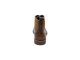 Mens Stacy Adams Malone Wingtip Lace Up Boot Leather Suede  Cognac 25541-221