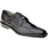 Belvedere Men Siena Dress Exotic shoes Formal Genuine Ostrich Leather 1463 black