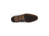 Stacy Adams Karcher Plain Toe Monk Strap Shoes Leather Navy 25590-410
