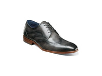 Stacy Adams Brayden Wingtip Oxford Shoes Smooth Leather Gray 25635-020