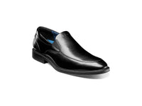Men's Nunn Bush Centro Flex Moc Toe Venetian Slip On Shoe Black Smooth 85024-001