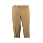 Men Silversilk 2pc Fancy walking leisure suit Italian woven knits 4407 Cafe Tan