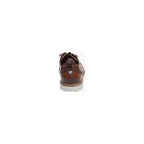 Stacy Adams Sync Plain Toe Elastic Lace Up Comfort Leather Cognac 25662-221