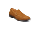 Men's Stacy Adams Pelton Moc Toe Slip On Work Shoes Tan Suede 25601-244