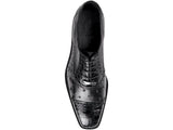 Men Belvedere Black Shoes Onesto 2 Genuine Ostrich Crocodile Leather Lace 1419