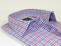Men 100% Cotton Sport Shirt CIERO MONTERO Turkey Dress/Casual #9065-01 Blue/red