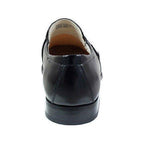 STACY ADAMS Men's Beau Dress Shoes Black Moc toe slip on Leather 24692-001