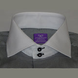 Men Shirt J.Valintin Turkey-Usa 100% Egyption Cotton Axxess Style 1R57-01 black