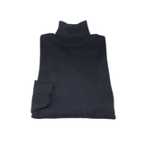 Men Inserch Turtle Neck Pullover Knit Cotton Blend Sweater 4708 navy Blue new