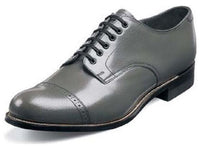 Original Mens Stacy Adams Biscuit Shoes Steel Gray Soft Leather Madison 00012-10