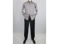 Men Shirt J.Valintin Turkey Usa Egyption Cotton Axxess Style 3T39-04 brown