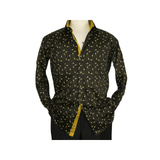 Men Shirt J.Valintin Turkey Usa Egyptian Cotton Axxess Style 2Z50-06 Black