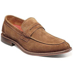 25550-211 Stacy Adams Marlowe Algonquin Moc Toe Penny Slip On Dark Tan Suede