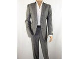 Men's Summer Linen Suit Apollo King Half Lined 2 Button European LN8 Black Gray