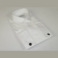 Mens CEREMONIA Tuxedo Formal Shirt 100% Cotton Turkey Slim Fit #stn 13 ata White