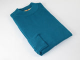 Mens Inserch Mock Neck Pullover Knit Soft Cotton Blend Sweater Winter 4308 Teal