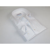 Mens 100% Italian Cotton Shirt Non Iron SORRENTO Button Down Oxford 4529 White
