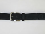 Men NORTH WOODS VALENTINI Suede Finish Leather Belt Casual Dress NW402 Black New