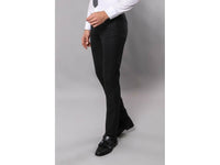 Men 3pc European Vested Suit WESSI by J.VALINTIN Extra Slim Fit JV47 Black Plaid