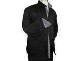 Men Shirt J.Valintin Turkey Usa Egyptian Cotton Axxess Style 6001 black