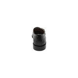 Stacy Adams Rapino Plain Toe Monk Strap Shoes Animal Print Black 25637-001