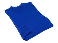 Mens Inserch Mock Neck Pullover Knit Soft Cotton Blend Sweater 4308 Royal Blue