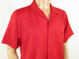 Men 2pc Walking Leisure Suit Short Sleeves By DREAMS 255-08 Solid Red