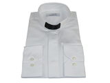 Mens CEREMONIA Clergy Pastor Priest Shirt 100% Cotton Turkey #stn 13 HYB White