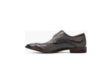 Men's Stacy Adams Fanelli Modified Wingtip Oxford  Shoes Ostrich Gray 25536-020