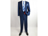 Men Renoir Suit Super 140s Soft Wool 2Button Side Vent Classic Fit 508-19 Navy