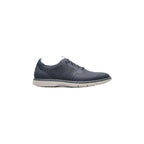 25518-410 Stacy Adams Synchro Plain Toe Elastic Lace Up Sneaker Navy Shoes