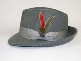 Men BENTLY HEADWEAR Hat Australian Wool Pinch Front Fedora Lite HU427 Gray