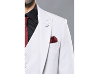 Men 3 Piece Suit WESSI by J.VALINTIN Extra Slim Fit JV4 Silver Gray TURKEY USA