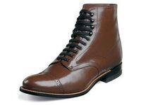 Stacy Adams Men's Madison High top Boot Brown Biscuit Leather 00015-02