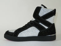 Men High Top Shoes By FIESSO AURELIO GARCIA ,Fancy Rhine stones 2402 Black White