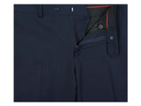 Men RENOIR suit Solid Two Button Business Formal Year Round Slim Fit 201-19 Navy