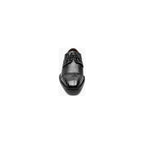 Stacy Adams Tedesco Cap Toe Oxford Lizard Leather Dress Shoes Black 25630-001