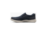 Nunn Bush Conway 2.0 Knit Moc Toe Slip On Relaxed Walking Shoes Navy 84977-410