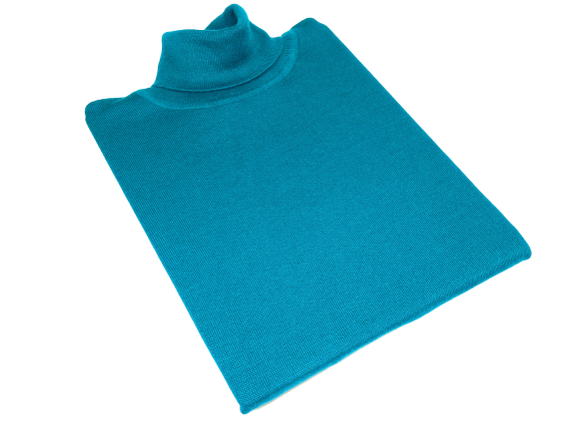 Men PRINCELY Turtle neck Sweater From Turkey Soft Merino Wool 1011-80 Teal
