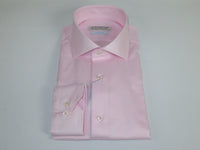 Men 100% Italian Cotton Shirt Non Iron SORRENTO Turkey Spread Collar 4470 Pink