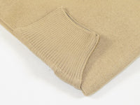 Mens PRINCELY Soft Merinos Wool Sweater Knits Lightweight Polo 1011-40 Tan Camel